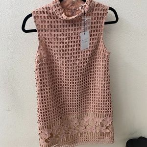 ENDLESS ROSE/ blush lace dress NEVER WORN